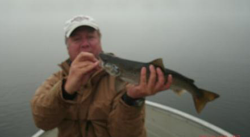 Russ with a nice Landlocked Salmon